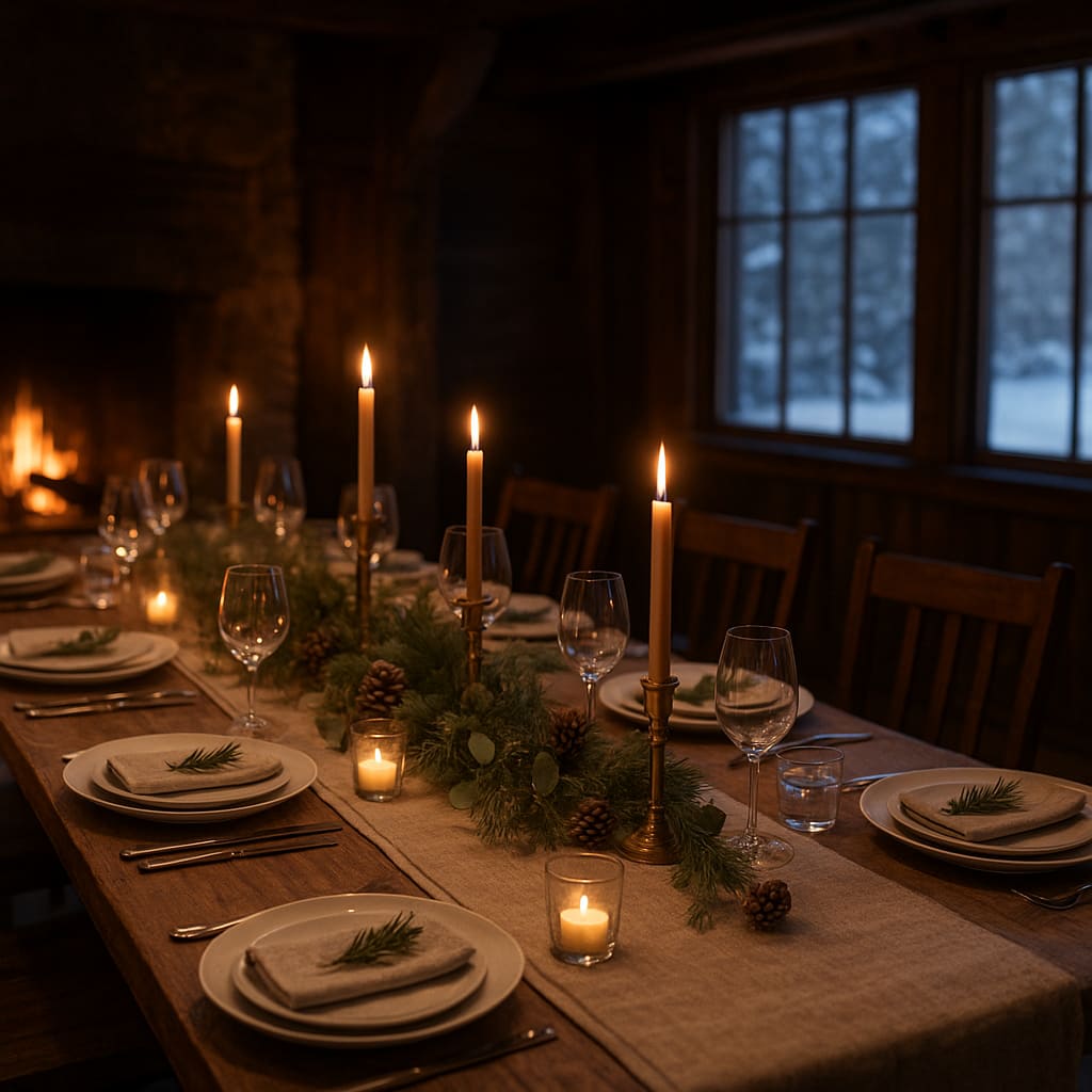 Tisch für private Feier